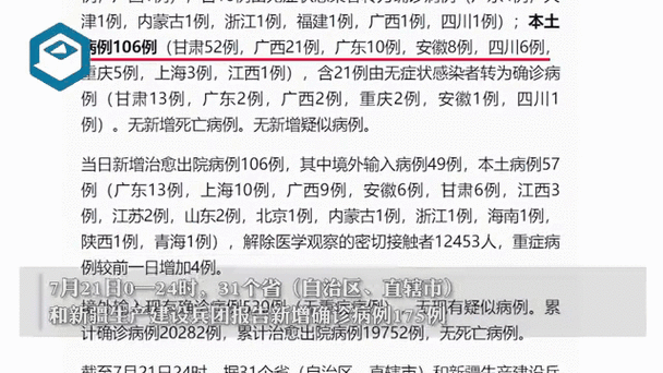 【31省份新增本土确诊27例,31省份新增确诊21例本土1例】