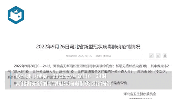 31省区市新增阳性感染者5例河北保定竞秀区10例:保定市确诊新型冠状病毒