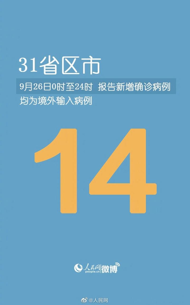 31省区市新增确诊6例均为境外输入(31省新增确诊6例 均为境外输入)