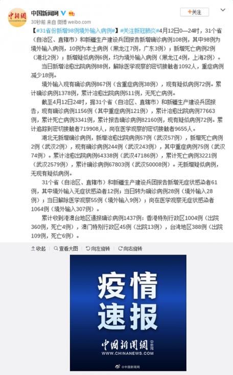 31省份新增8例均为境外输入/31省份新增14例境外输入