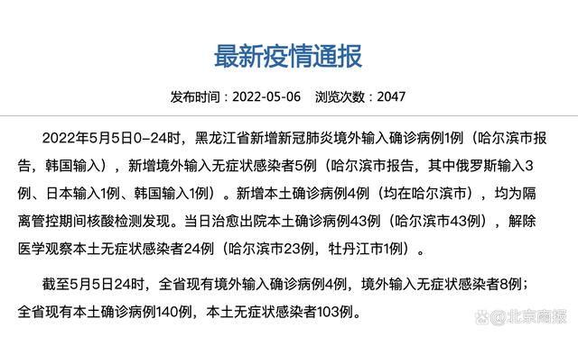 满洲里新增本土确诊24例,均在黑龙江省齐齐哈尔市富裕县:满洲里新冠疫情最新通报