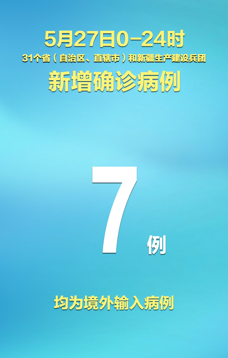 31省今冬新增7例核酸阳性:31省新增7例确诊
