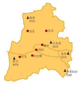 【疫情防控中风险地区西藏自治区日喀则市岗巴县,日喀则市岗巴县地图】