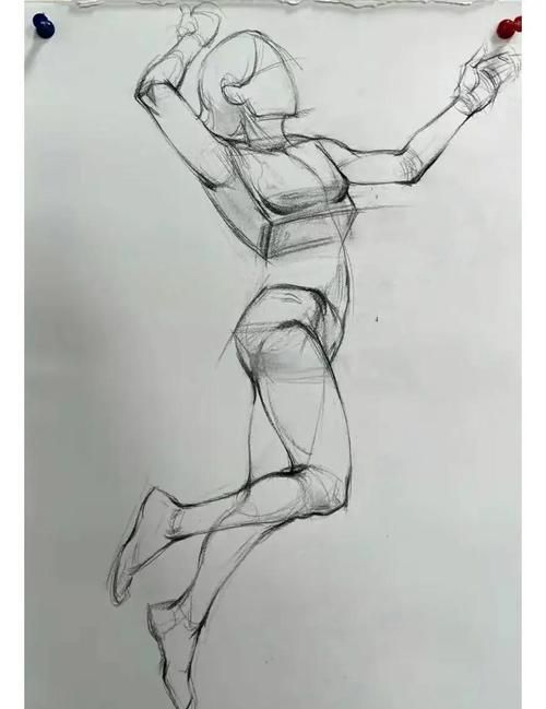 【疫情防控中风险地区钟祥市,人体结构几何体速写】