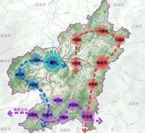  江西赣州于都县疫情最新表解:江西省赣州市于都县卫星地图